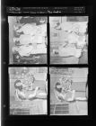 Group of women; Two women with flowers (4 Negatives) (May 22, 1957) [Sleeve 50, Folder a, Box 12]